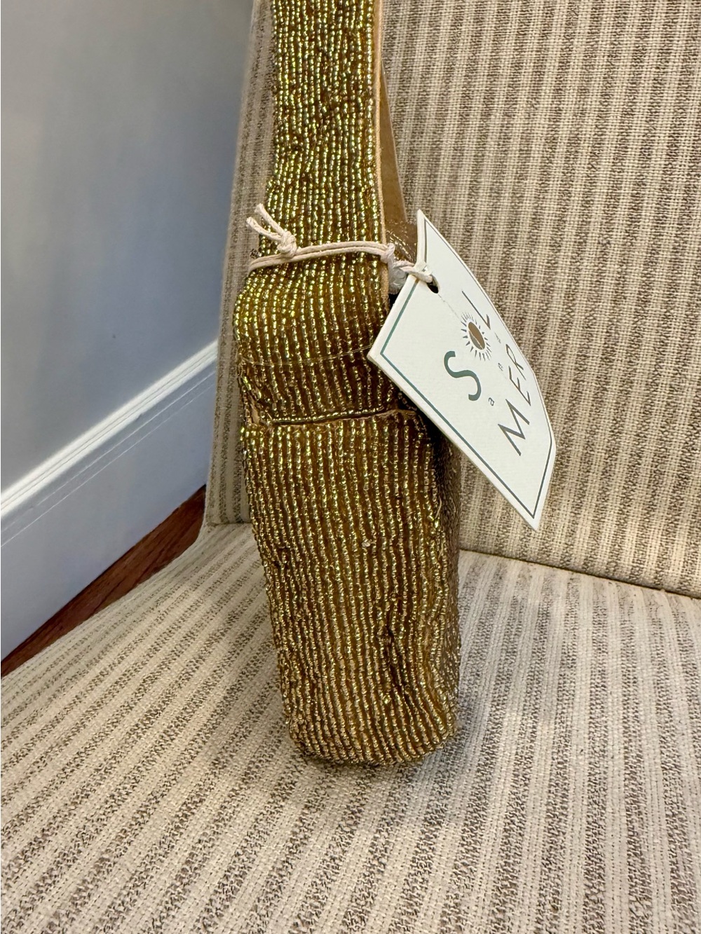 Adorable Sol Mer Beaded Gold Beaded Cat Shoulder Bag 🐱 - Picture 6 of 8